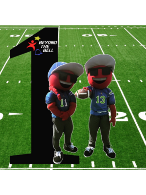 Beyond the Bell Player Mascot Costume Red People