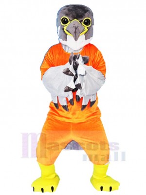 Sports Gray Eagle Hawk Mascot Costume Animal