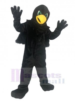 Cool Black Eagle Hawk Mascot Costume Animal