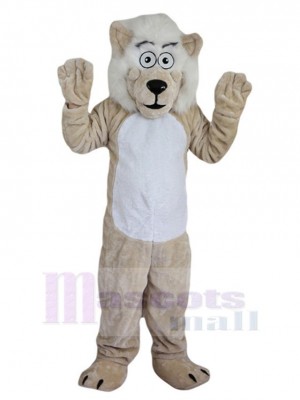 Beige Lion Mascot Costume Animal