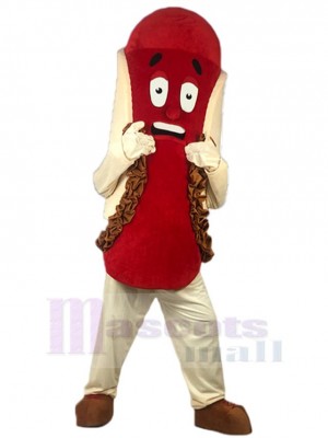 Cute Hotdog Mascot Costume Food