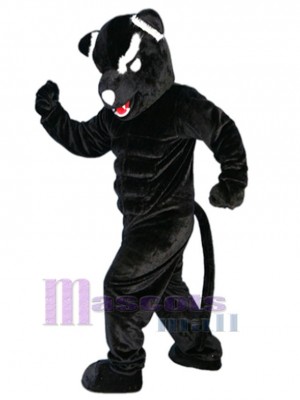 Smart Black Leopard Mascot Costume Animal
