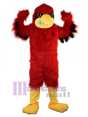 Long Hairy Red Eagle Mascot Costume Animal