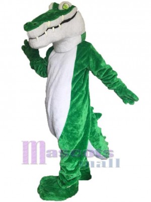 Green Crocodile Adult Mascot Costume Animal
