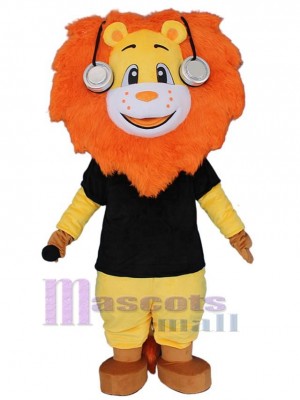 Singer Lion Mascot Costume Animal