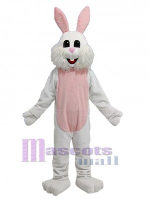 Funny White Bunny Mascot Costume Animal