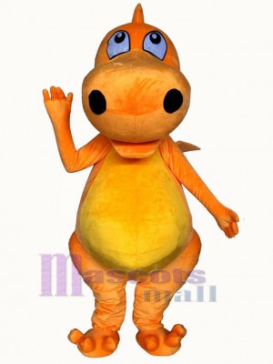 Orange Dragon Mascot Costume Animal