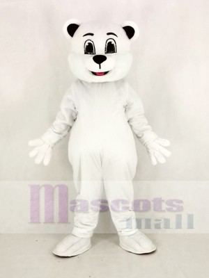 Johnnie Polar Bear Mascot Costume Cartoon