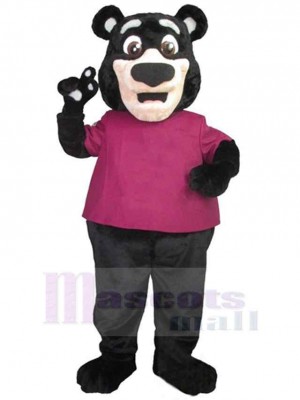 Lovable Black Bear Mascot Costume Animal