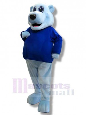Lovable Blue Bear Mascot Costume Animal