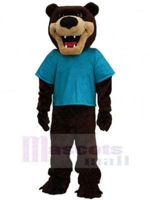 Sharp Teeth Grizzly Bear Mascot Costume Animal