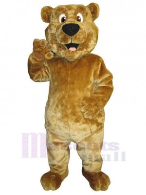 Lovely Light Brown Bear Mascot Costume Animal