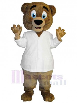 Scientist Bear Mascot Costume Animal