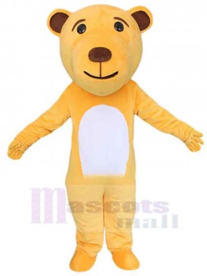 Simple Style Yellow Bear Mascot Costume Animal