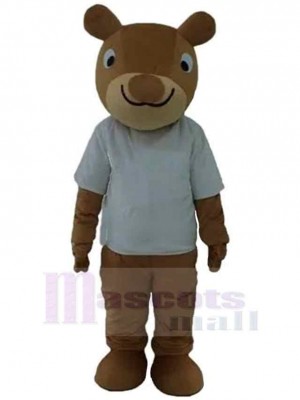 Smile Face Casual Bear Mascot Costume Animal