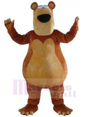 Lightweight Brown Bear Mascot Costume Animal