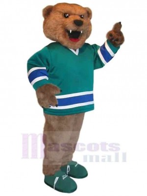 Bear Wearing Green Shoes Mascot Costume Animal