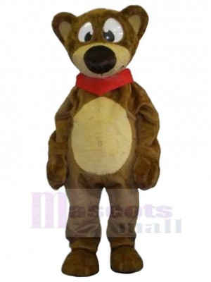 Bear with Big Nose Mascot Costume Animal