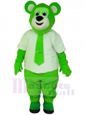 All Green Bear Mascot Costume Animal