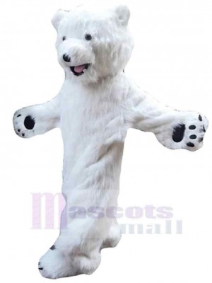 Furry Polar Bear Mascot Costume Animal