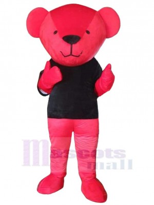 Red Bear Adult Mascot Costume Animal