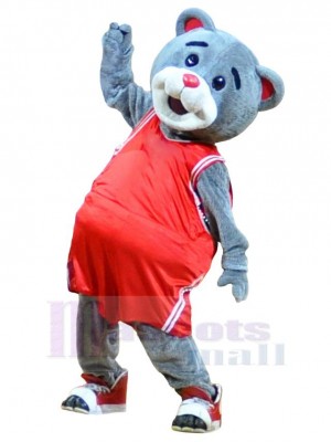 Basketball Bear in Red Sportswear Mascot Costume Animal