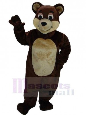 Cartoon Brown Bear Mascot Costume Animal