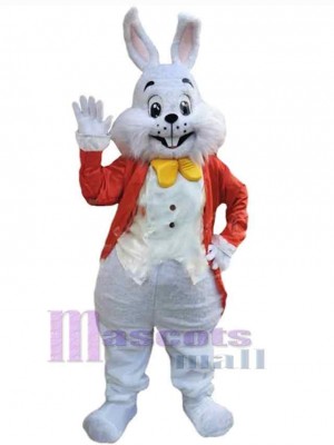 Greeting Easter Bunny Mascot Costume Animal