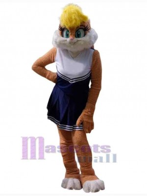 Female Brown Bunny Mascot Costume Animal