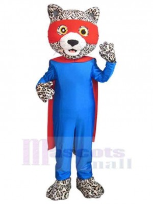 Superman Leopard Mascot Costume For Adults Mascot Heads