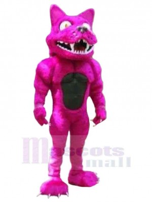 Purple Muscle Leopard Mascot Costume For Adults Mascot Heads