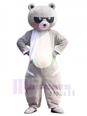 Cool Grey Bear Mascot Costume For Adults Mascot Heads