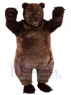 Strong Brown Bear Mascot Costume For Adults Mascot Heads