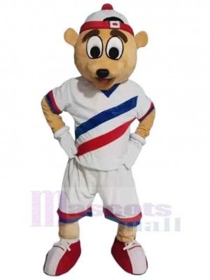 Deluxe Sport Bear Mascot Costume For Adults Mascot Heads