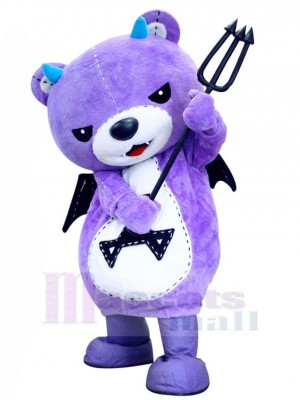 Fierce Purple Bear Mascot Costume For Adults Mascot Heads