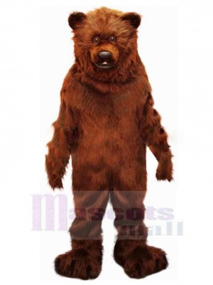 Plush Brown Bear Mascot Costume For Adults Mascot Heads