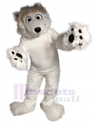 Friendly Polar Bear Mascot Costume For Adults Mascot Heads