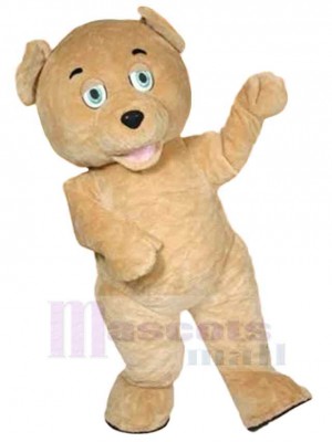 Golden Teddy Bear Mascot Costume For Adults Mascot Heads