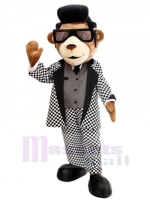 Handsome Teddy Bear Mascot Costume For Adults Mascot Heads