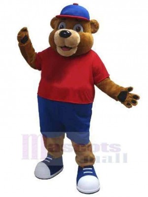 Sport Brown Bear Mascot Costume For Adults Mascot Heads