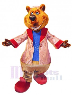 Smiling Cunning Bear Mascot Costume For Adults Mascot Heads