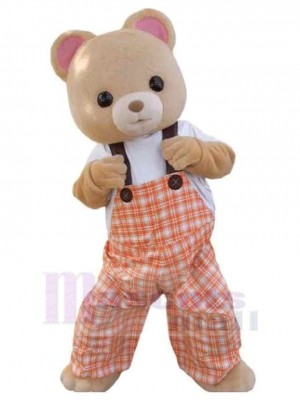 Pink Ears Bear Mascot Costume For Adults Mascot Heads