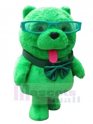 Strong Green Bear Mascot Costume For Adults Mascot Heads