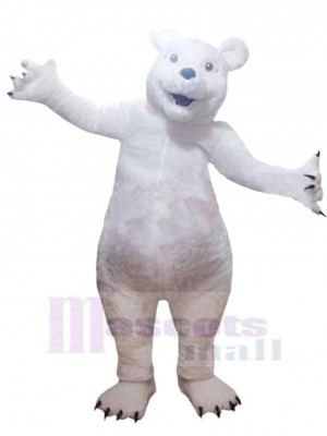 Happy Polar Bear Mascot Costume For Adults Mascot Heads