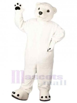 Kindly Polar Bear Mascot Costume For Adults Mascot Heads