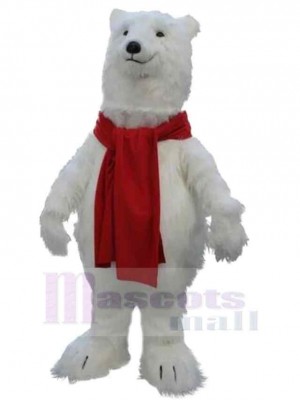 Amicable Polar Bear Mascot Costume For Adults Mascot Heads