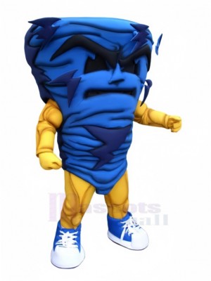 Power Blue Storm Mascot Costume