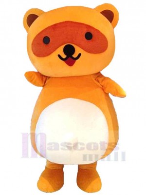 Vivacious Orange Bear Mascot Costume Animal