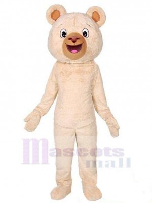 Giant Beige Bear Mascot Costume Animal