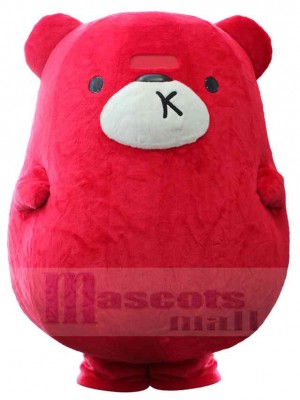 Giant Red Bear Mascot Costume Animal